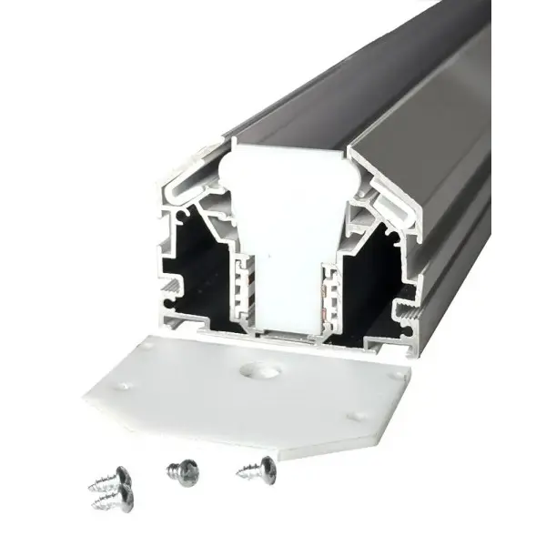 Магнитный трековый шинопровод Oledim 7771555 OL35 48V 3м для натяжного потолка (гарпун) белый - фото №1