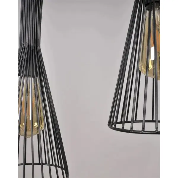 Подвесной светильник, люстра Goldlux 328366 Tiana E27 3x20W IP20 черный - фото №2 Подвесной светильник, люстра Goldlux 328366 Tiana E27 3x20W IP20 черный - фото №2
