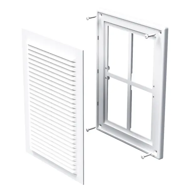 Решітка Vents МВ 125с біла 182х251 Решітка Vents МВ 125с біла 182х251