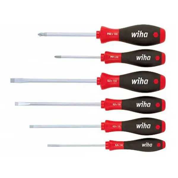 Набор отверток Wiha W07152 SoftFinish/Phillips (6шт) Набор отверток Wiha W07152 SoftFinish/Phillips (6шт)