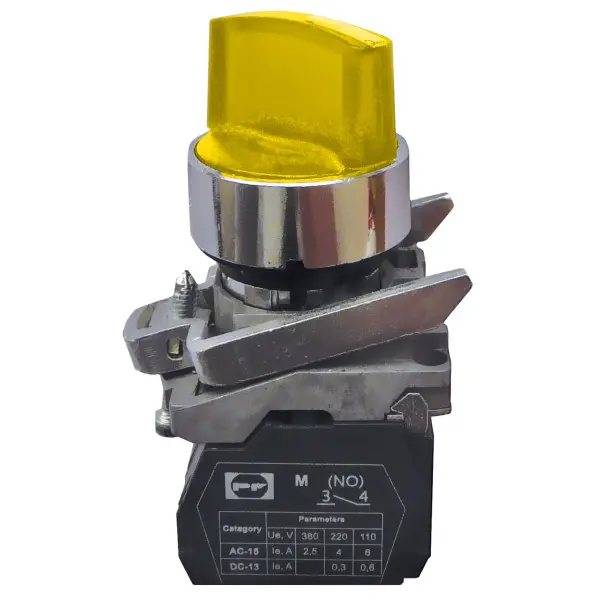 Перемикач Promfactor FP4-BK2565230 1NО жовтий (FP4-BK2565230) Перемикач Promfactor FP4-BK2565230 1NО жовтий (FP4-BK2565230)