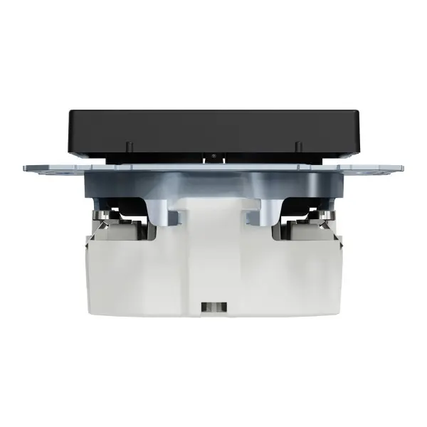 Механізм розетки SCHUKO Merten System M Ocean Plastic MEG2301-0403 (матовий чорний) - фото №2