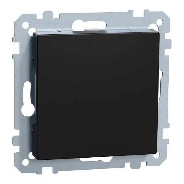 Заглушка антрацит Merten System M MEG4075-0403 (черная матовая) Заглушка антрацит Merten System M MEG4075-0403 (черная матовая)