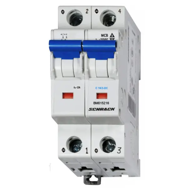 Автоматичний вимикач Schrack Technik BM015206ME 500В DC 6А Автоматичний вимикач Schrack Technik BM015206ME 500В DC 6А
