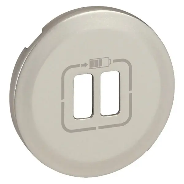 Панель розетки 2хUSB Legrand Celiane титан