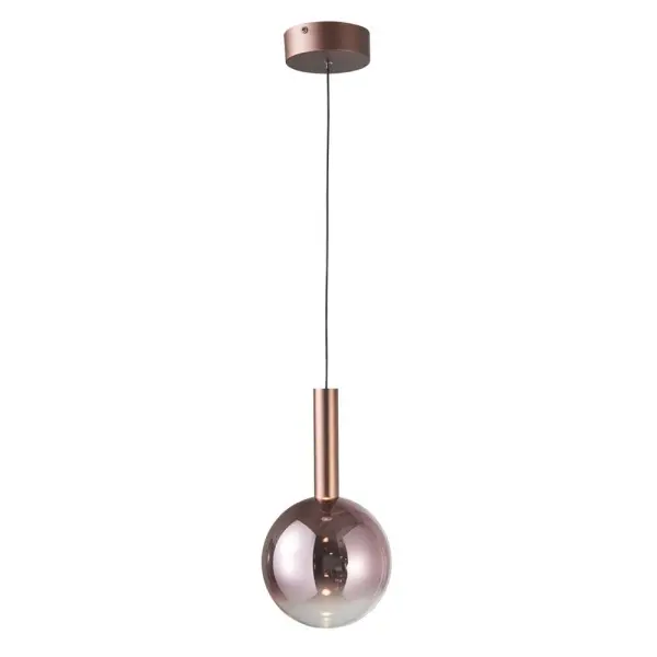 Підвісний світильник, люстра Italux PND-24038-1A-COPP Camino LED 1x8W 3000K 271Lm IP20 мідний - фото №1 Підвісний світильник, люстра Italux PND-24038-1A-COPP Camino LED 1x8W 3000K 271Lm IP20 мідний - фото №1