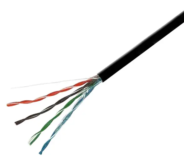 Мережевий кабель GEAR CAT.5E UTP CCA 4Px2x0.51 PVC+PE Outdoor з проволкою (305 м.) Мережевий кабель GEAR CAT.5E UTP CCA 4Px2x0.51 PVC+PE Outdoor з проволкою (305 м.)