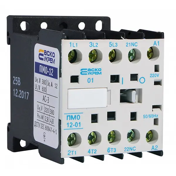 Миниконтактор Аско-Укрем ПМ 0-12-01 M7 220В LC1-K1201 (A0040010040) Миниконтактор Аско-Укрем ПМ 0-12-01 M7 220В LC1-K1201 (A0040010040)