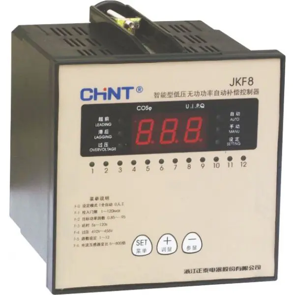 Регулятор реактивной мощности Chint JKF8-12 380В с 12 контурами