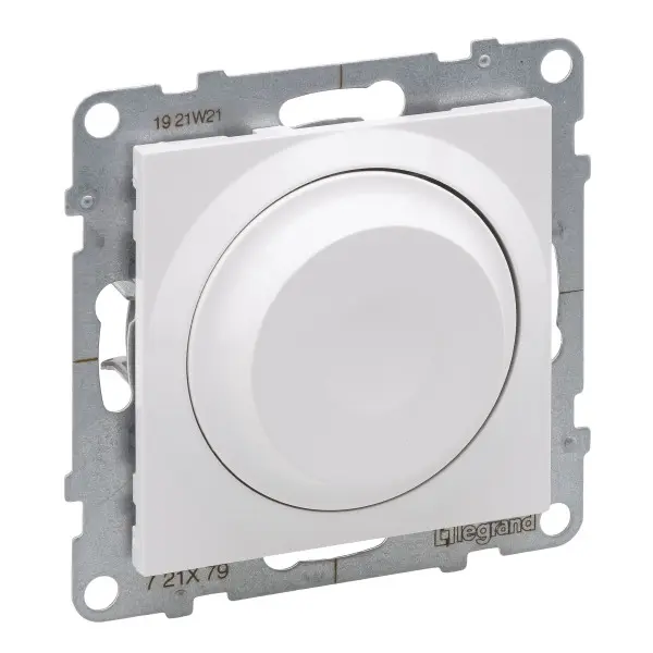 Поворотний світлорегулятор 300Вт/250В Legrand SUNO (білий) 721179