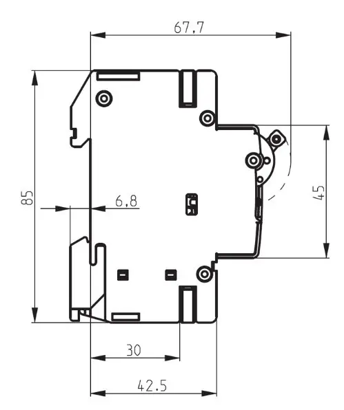 Автоматический выключатель ETI 002125722 ETIMAT 10 3p B 63А (6 kA) - фото №1