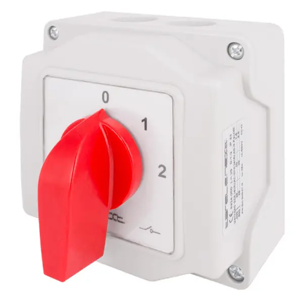 Корпусный пакетный переключатель E.Next LK25/4.322-ОВ/45 0-1-2 25А IP44 (8424-200)