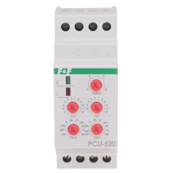 Реле времени F&F PCU-520-24V - фото №1 Реле времени F&F PCU-520-24V - фото №1