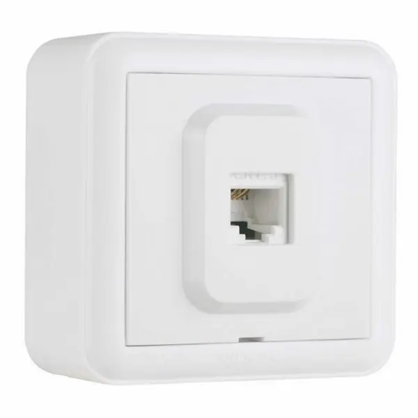 Розетка Nilson Unique біла комп'ютерна CAT5e RJ45 ( 28111044 )