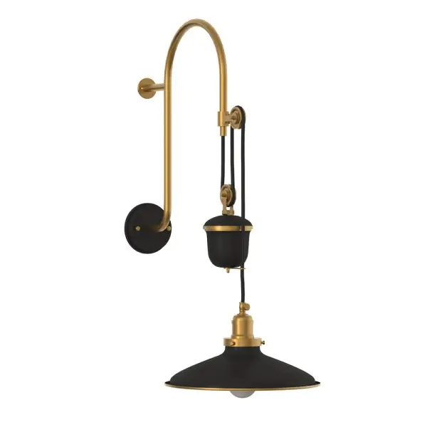 Бра, настінний світильник Pikart 33868-3 Counterweight E27 1x60W IP20 чорний