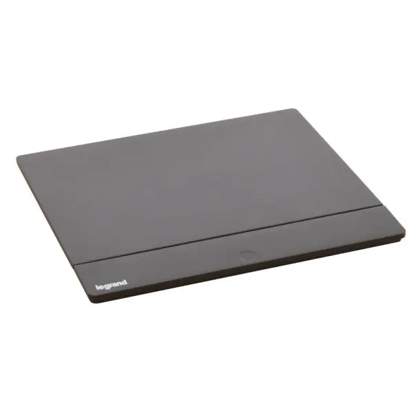 Лючок із висувним блоком Legrand на 4 модулі (654802) чорний - фото №1