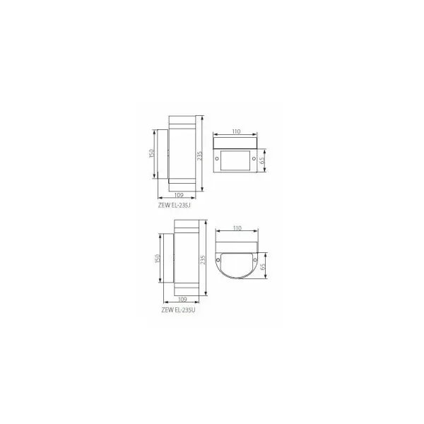 Уличный светильник Kanlux 22440K ZEW EL-235J-B - фото №2 Уличный светильник Kanlux 22440K ZEW EL-235J-B - фото №2