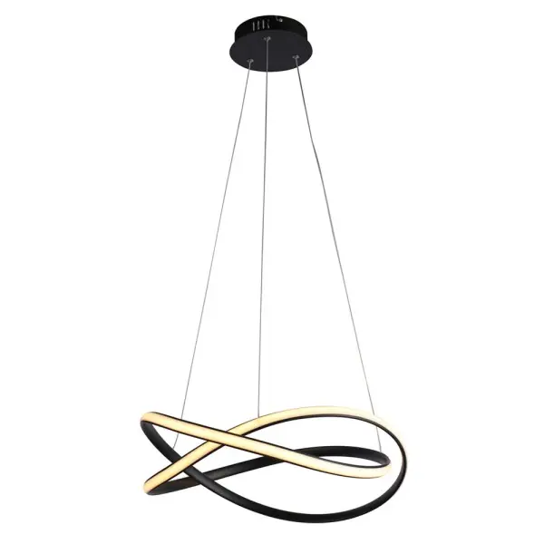Подвесной светильник, люстра Italux PND-23917-BK Rumio LED 1x40W 3000K/4000K/6000K 3400Lm IP20 черный