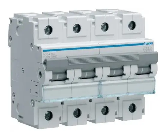 Электрический автомат HLF490S (4р,С,100А) Hager