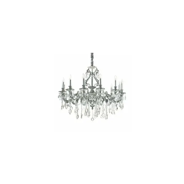 Люстра підвісна Ideal Lux Gioconda Sp12 Argento 164953 Люстра підвісна Ideal Lux Gioconda Sp12 Argento 164953