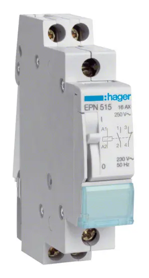 EPN515 (230В/16А, 1НО+1НЗ) Hager імпульсне реле