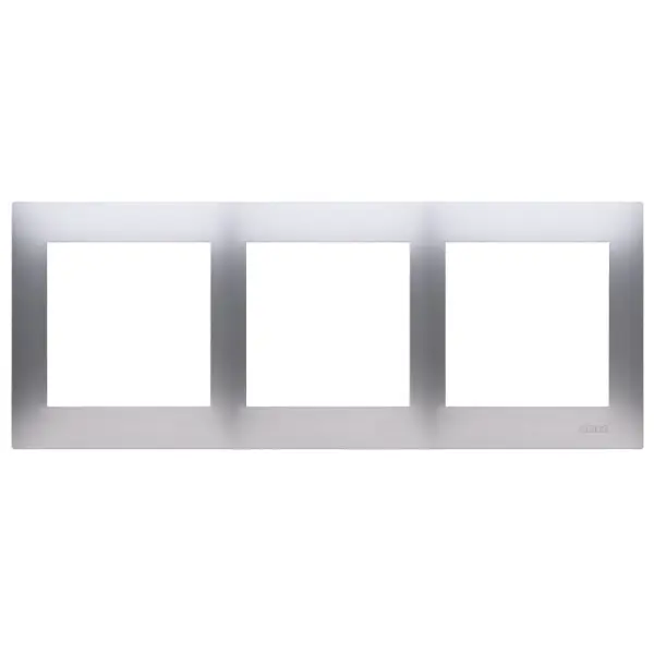 Потрійна рамка Simon Simon 54 Premium DR3/43 (срібло) - фото №1