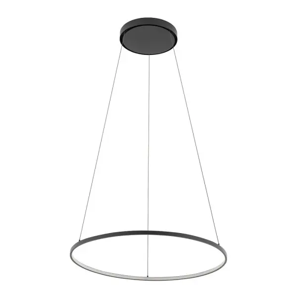 Люстра Nowodvorski 10812 Circolo LED M 1x21W 3000K 660Lm IP20 чорна