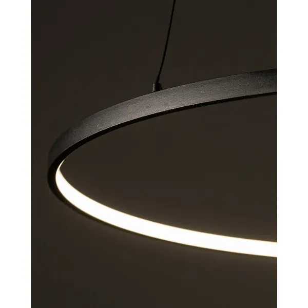 Люстра Nowodvorski 10812 Circolo LED M 1x21W 3000K 660Lm IP20 чорна - фото №2