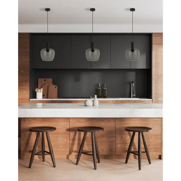 Подвесной светильник, люстра Italux PND-59769-BK-SG Aprica E27 1x40W IP20 черный - фото №1