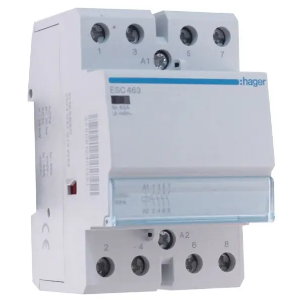 Контактор 63A ESC463 (4НО, 230В) 3м Hager - фото №1