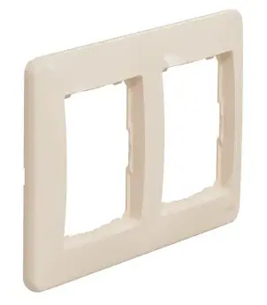 Рамка 2-постовая Schneider Electric Sedna Design бежевая SDD312802 - фото №1