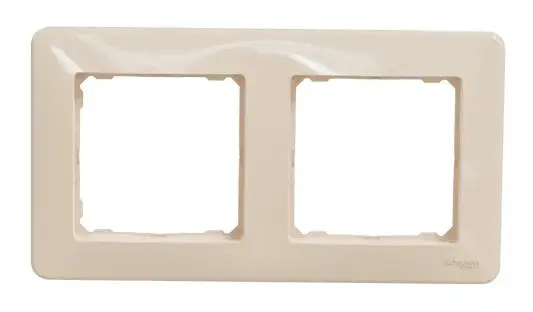 Рамка 2-постовая Schneider Electric Sedna Design бежевая SDD312802 - фото №4