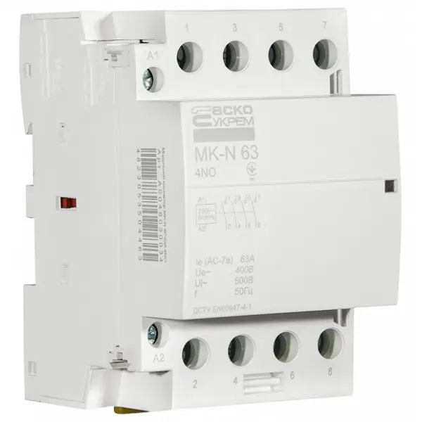 Модульный контактор Аско-Укрем MK-N 4P 63A 4NO (A0040030034)