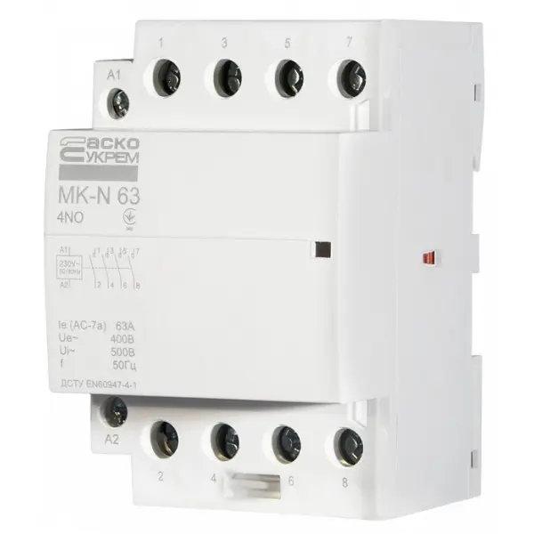 Модульный контактор Аско-Укрем MK-N 4P 63A 4NO (A0040030034) - фото №3