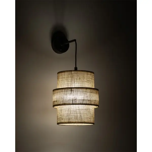 Бра, настенный светильник TK Lighting 5400 Calisto E27 1x15W IP20 бежевый - фото №1