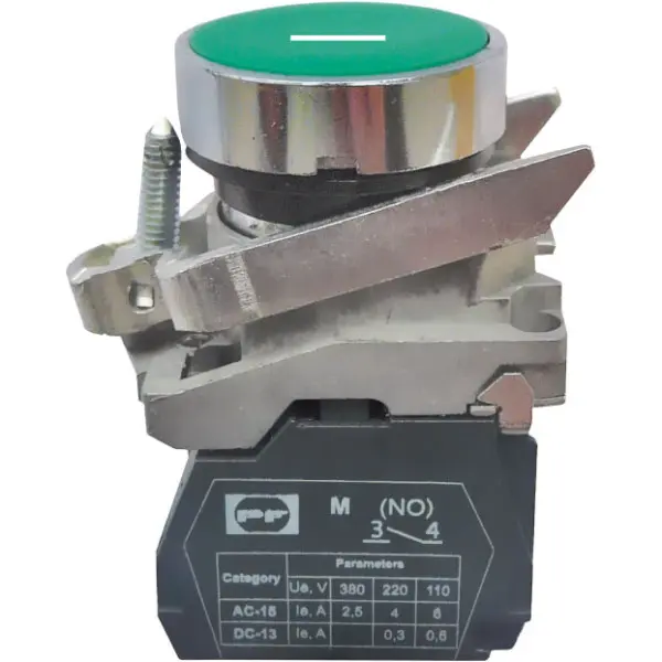 Кнопка Promfactor FP4-BA3311 1NO "I" зеленая (FP4-BA3311)