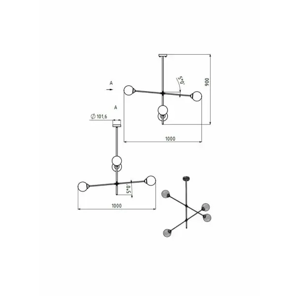 Люстра Pikart 23714-1 - фото №1