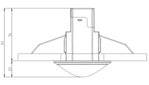 Датчик движения Theben theMova S360-100 DE WH - фото №3