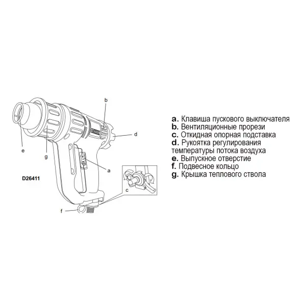 Фен DeWALT D26411 - фото №1 Фен DeWALT D26411 - фото №1