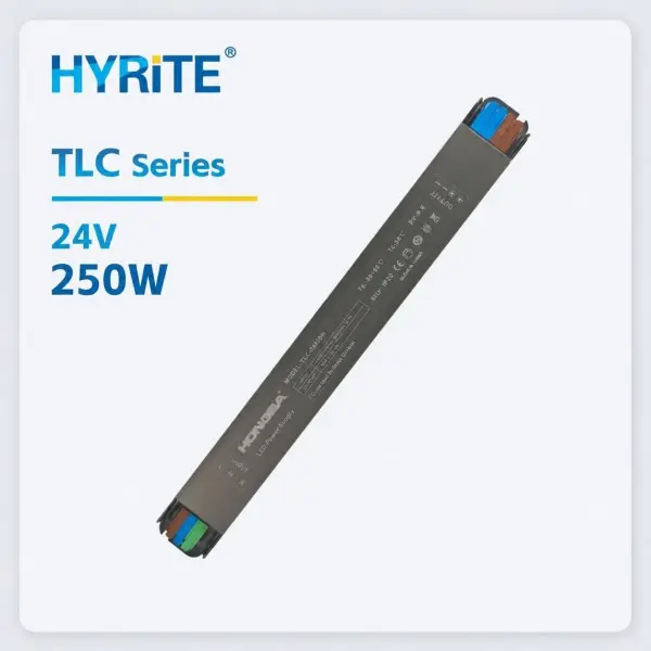 Блок живлення HYRITE Super Slim 250W DC24V з клемою для внутрішнього використання (TLC-24E250) Блок живлення HYRITE Super Slim 250W DC24V з клемою для внутрішнього використання (TLC-24E250)