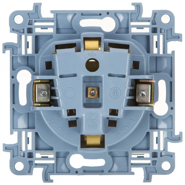 Розетка із заземлюючим контактом Simon 10 кремова - фото №1
