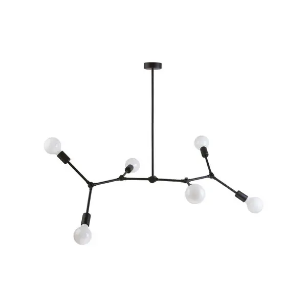 Люстра Nowodvorski 9138 Twig E27 6x25W IP20 чорна