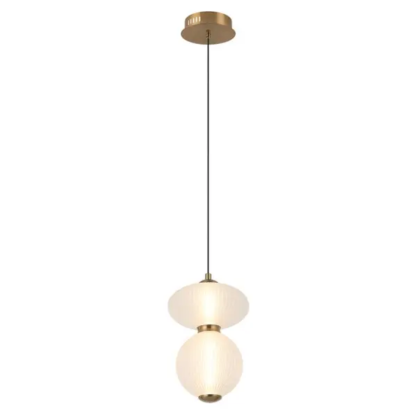 Подвесной светильник, люстра Italux PND-8545-2-AB-WH Nico LED 2x8W 3000K 825Lm IP20 белый - фото №2 Подвесной светильник, люстра Italux PND-8545-2-AB-WH Nico LED 2x8W 3000K 825Lm IP20 белый - фото №2