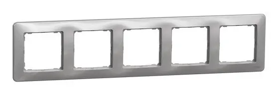 Рамка 5-местная Schneider Electric Sedna Design алюминий SDD313805