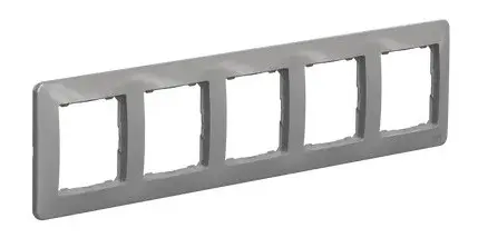 Рамка 5-местная Schneider Electric Sedna Design алюминий SDD313805 - фото №1