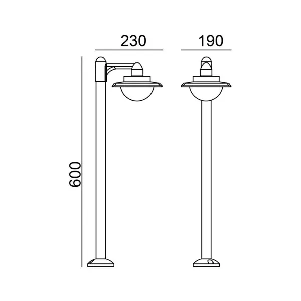 Уличный светильник Italux OFL-6923-3K Isola LED 1x9W 3000K 511Lm IP54 черный - фото №3
