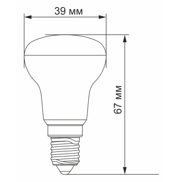 Светодиодная лампа Videx R39e E14 4Вт 4100K (VL-R39e-04144) - фото №2
