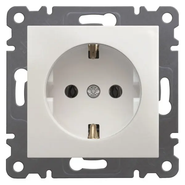 Розетка WL1050 Lumina-2, біла, Hager