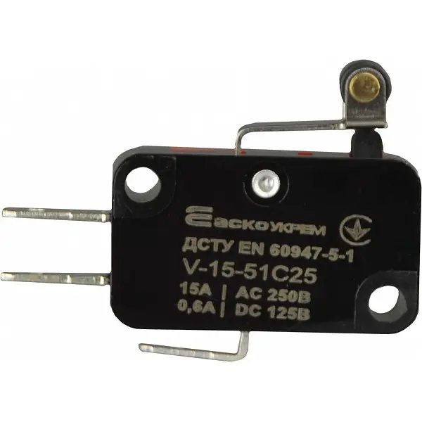 Конечный мини-выключатель Аско-Укрем V-15-51C25 (A0050040019) - фото №3