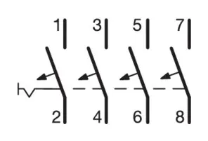 Автоматичний вимикач NCN440 (4р, С, 40А) Hager - фото №1